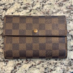 Louis Vuitton Wallet Alexandra Damien Ebene Authentic